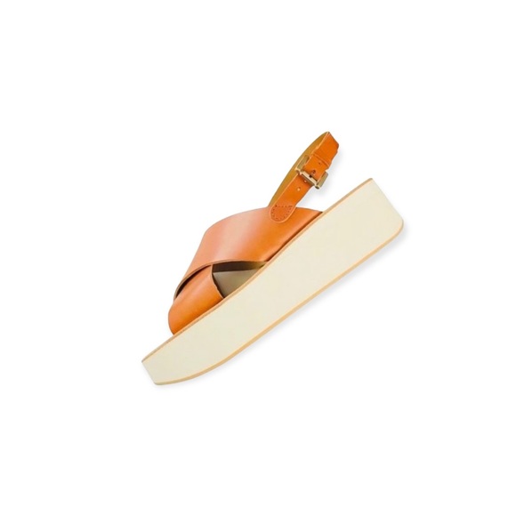 NEW Barney’s NY Crossover Platform Sandals Made in Italy New Without Tags - Picture 3 of 15